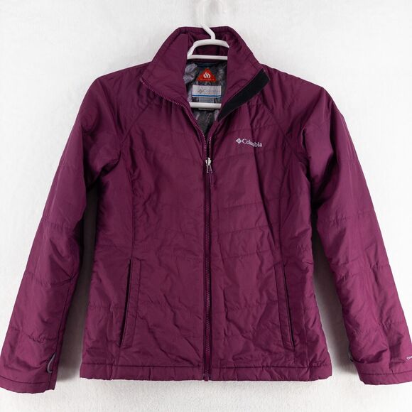 Columbia Jacket Womens Small Maroon Interchange Omni-heat Winter - Picture 1 of 13